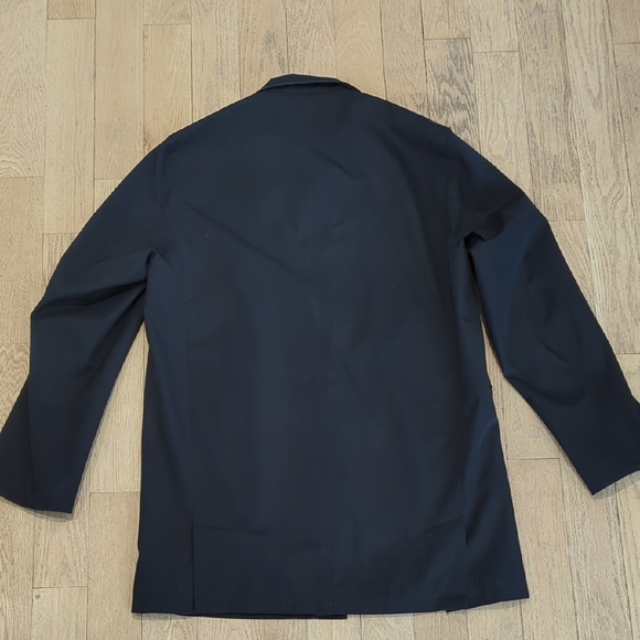 Jones New York Black Trench Coat with Long Sleeves and Relaxed Fit - Picture 12 of 16